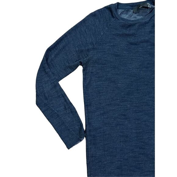 Zara Womens Navy Blue Bodycon Stretchy Casual Midi sz Small - Picture 4 of 9